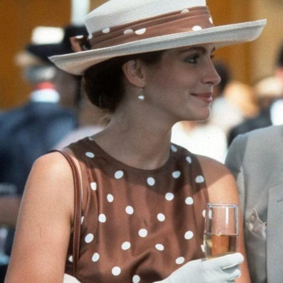 ALEXIS polka dot Nizarra dress in Mocha Dot Linen - Picture 12 of 12